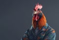 Image of portrait of an rooster hip hop outfit costume, Fashion. Illustration, Generative AI Royalty Free Stock Photo