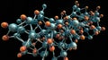 Abstract Image of Molecular Structure in Biomedical Research