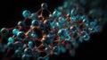 Abstract Image of Molecular Structure in Biomedical Research