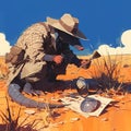 Detective Rat Snooping in the Desert