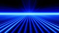 The image portrays a dynamic, vibrant blue light converging in the center.