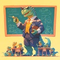 Educational Elegance: Iguanodon Teacher Inspires Students