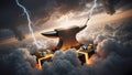 Anvil of the Gods Forging in the Stormy Skies Royalty Free Stock Photo
