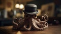 Mafia Octopus In Surrealistic World