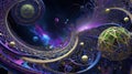 Interstellar Labyrinth: A Cosmic Dance of Geometric Harmony and Chaos