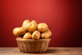 Potato Basket Vintage Country Kitchen Royalty Free Stock Photo