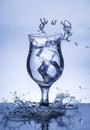 The image of pouring drinking water, into a glass Royalty Free Stock Photo