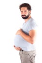 Image of pregnant man isolated Royalty Free Stock Photo