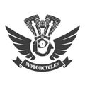 Motor sport symbol, illustration.