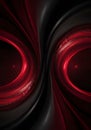abstract red and black vortex design - generated using ai Royalty Free Stock Photo