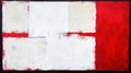Abstract Artwork: A Bold Red and White Composition Royalty Free Stock Photo