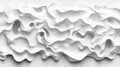 A white abstract design with a wave-like pattern. Royalty Free Stock Photo