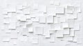 A white canvas with a geometric pattern of squares and rectangles. Royalty Free Stock Photo
