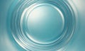 close-up view circular object with smooth, shiny surface, featuring gradient blue and white colors. Royalty Free Stock Photo