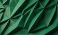 close-up view textured green surface with repeating pattern triangular shapes, creating visually striking and Royalty Free Stock Photo
