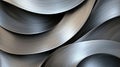 A close-up view of a metallic surface with swirling patterns and textures. Royalty Free Stock Photo