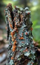 a close up of a Textured Tree Stump
