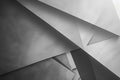 Abstract Monochromatic Geometric Composition of Overlapping Planes Royalty Free Stock Photo