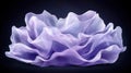 A digital rendering of a stylized, abstract flower in shades of purple and white. Royalty Free Stock Photo