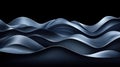 A digital illustration of a wave-like pattern in shades of blue and gray. Royalty Free Stock Photo