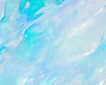 Ethereal aqua fluidity with iridescent pearl accents. AI generated Royalty Free Stock Photo