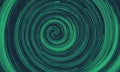 spiral pattern green and black swirls creates mesmerizing visual effect, with the center appearing to be in Royalty Free Stock Photo