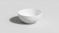 A white bowl with a smooth surface and a slight curve. Royalty Free Stock Photo
