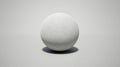 A white sphere with a textured surface. Royalty Free Stock Photo