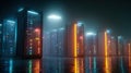 High-Tech Data Server Hall â Symbol of Digital Network, Cloud Computing Power, and Cybersecurity Infrastructure Royalty Free Stock Photo