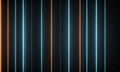 digital vertical striped pattern in blue and orange, with gradient effect. Royalty Free Stock Photo