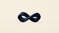 A dark blue infinity symbol. Royalty Free Stock Photo