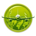 Sustainable Skies: Commercial Aircraft on a Green Planet Disc