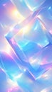 Crystal-like formations glowing with an inner celestial light. AI generated Royalty Free Stock Photo