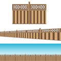 Privacy Fence Property Line Pattern Set