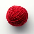 image-produced red yarn isolated on a transparent background Royalty Free Stock Photo