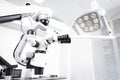 Image of a professional dental endodontic binocular microscope Royalty Free Stock Photo