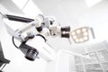 Image of a professional dental endodontic binocular microscope Royalty Free Stock Photo