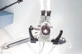Image of a professional dental endodontic binocular microscope Royalty Free Stock Photo