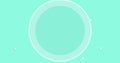 Image of pulsating circle on green background with white dots Royalty Free Stock Photo