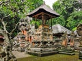 An image of a Pura Dalem Agung Padangtegal balinese hindu temple on Bali island in Indonesia