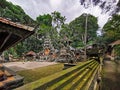 An image of a Pura Dalem Agung Padangtegal balinese hindu temple on Bali island in Indonesia