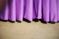 The image for the purple curtain background and outdoor cement floor space.