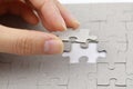 Image of Puzzle piece , Last puzzle piece Royalty Free Stock Photo