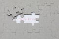 Image of Puzzle piece with solution Royalty Free Stock Photo
