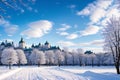 Quebec City winter made with Generative AI