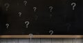 Image of question marks on black background Royalty Free Stock Photo