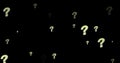 Image of question marks on black background Royalty Free Stock Photo