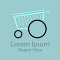 Shoping cart logo vector illustration