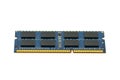 Image of a ram memory on a white background. Equipment and computer hardware