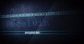 Image of receiving text flickering digital interface on screen